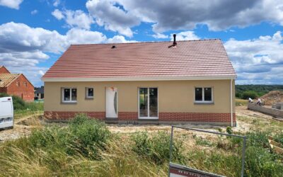 Ravalement de façace de maison neuve à Écos (27)